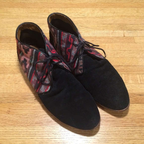 Dolce Vita Suede + Fabric Ankle Boots