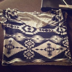 Tribal printed crop top
