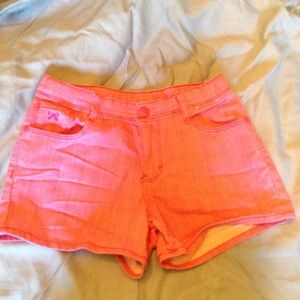 Girls pink Jean shorts