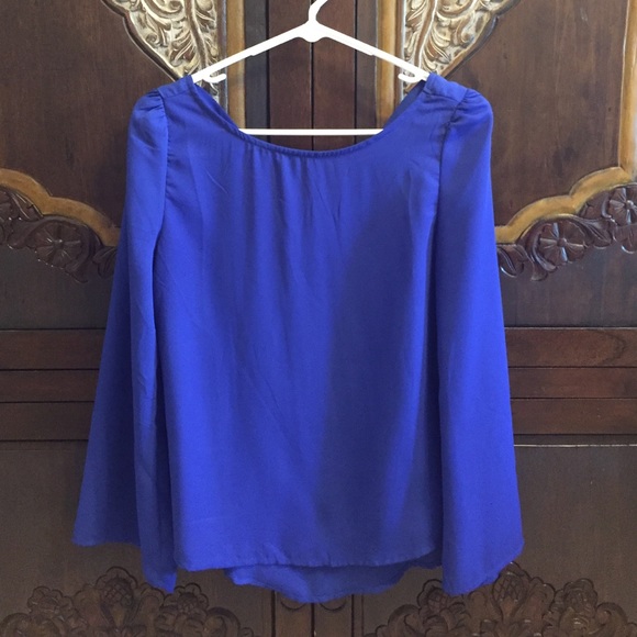 Royal Blue Blouse