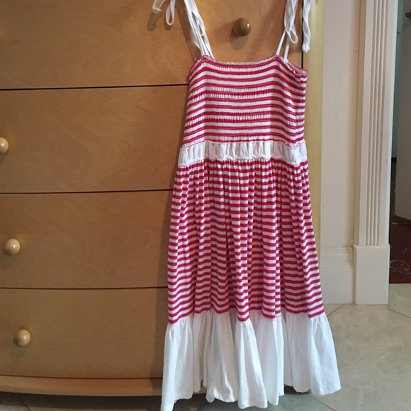 OCEAN DRIVE red and white sundress