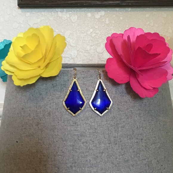 Kendra Scott blue Alex earrings