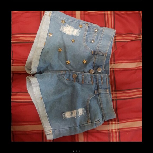 Star studded highwasted short size 24 women