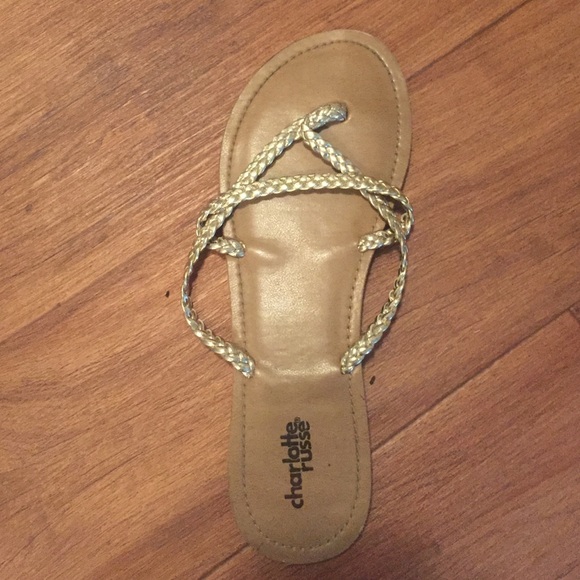 Gold, sandals