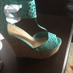 Selling the just fab wedge shoes