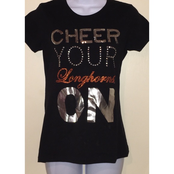 Sparkly Longhorns Top NWOT