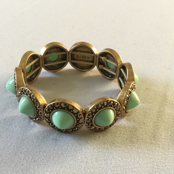 J.Crew stretch turquoise stone bracelet