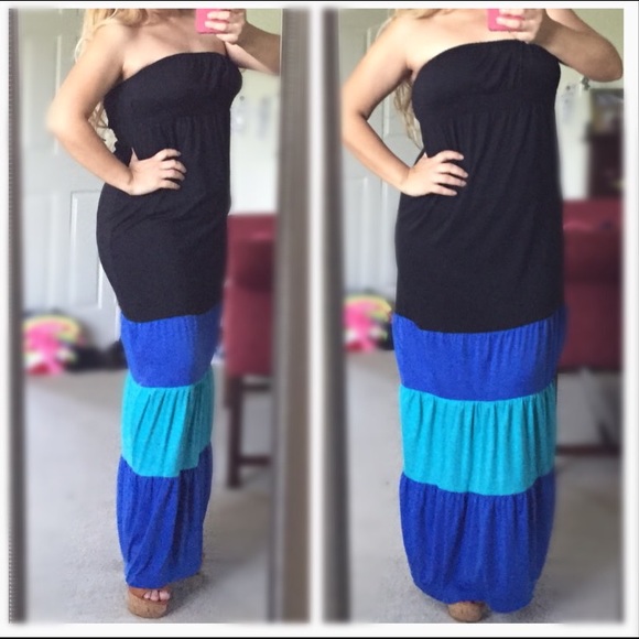 STRAPLESS MAXI DRESS - Picture 3 of 4