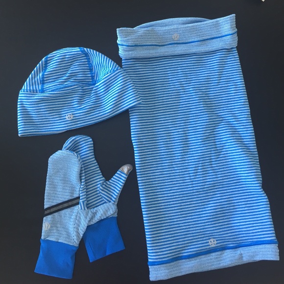 Lululemon running cap, mittens, neck scarf - Picture 1 of 4