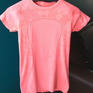 Lululemon neon pink workout top