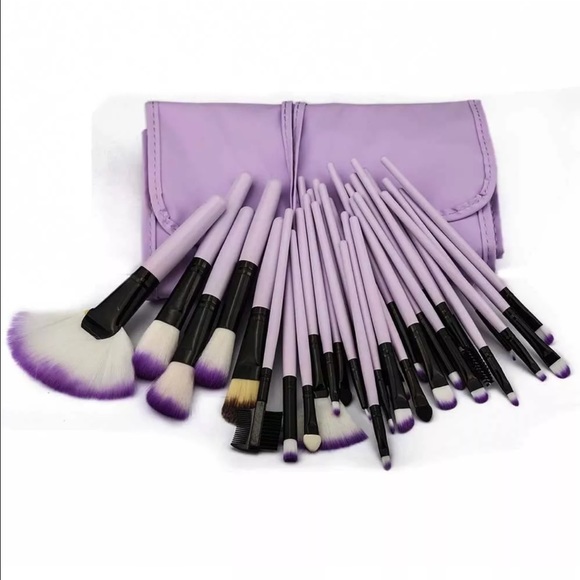 HP 🎉Make Up Brush Set 32 PC Lavender With Pouch. - Picture 2 of 4