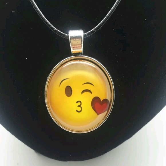 Kissy Face Emoji Necklace