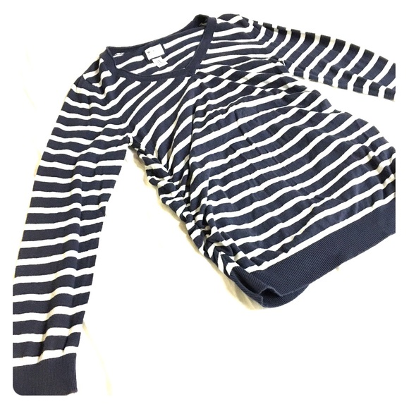STRIPED LIGHT-WEIGHT MATERNITY SWEATER