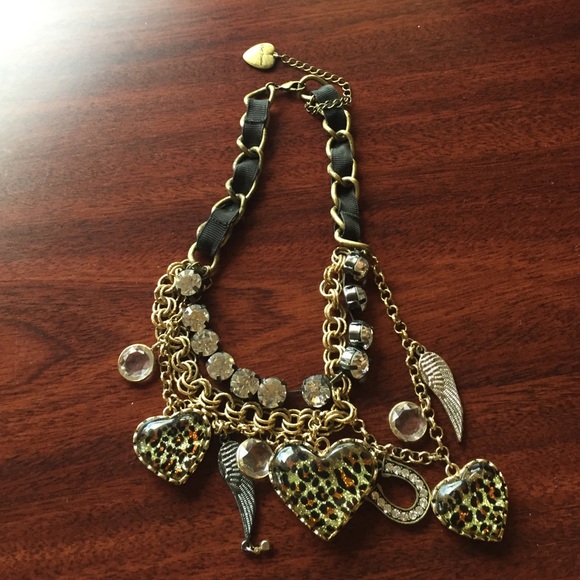Betsey Johnson charm necklace
