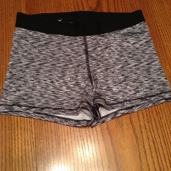 Black and white work out shorts