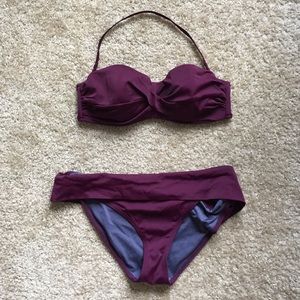 Victoria's Secret eggplant bandeau bikini