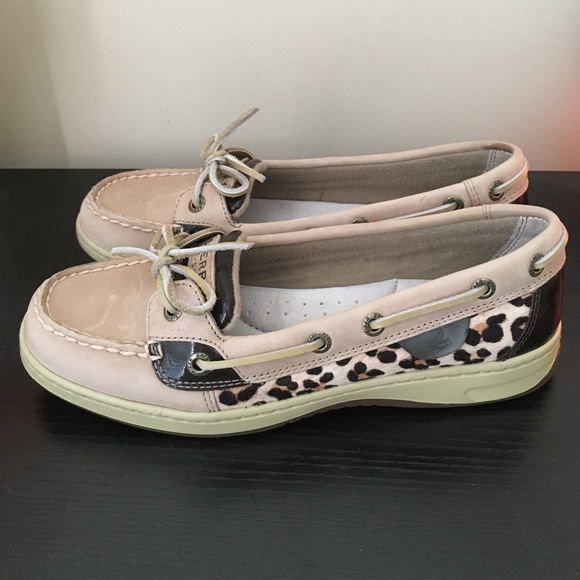 LIKE NEW Sperrys with pony hair!