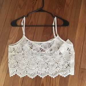 Tobi Lace Crop Top