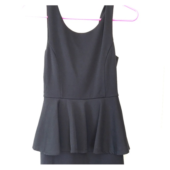 Black mini dress