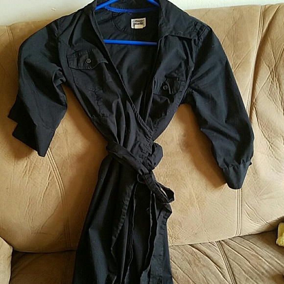 Converse one star button up wrap dress