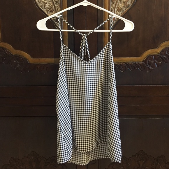 Black and white checkered tank top
