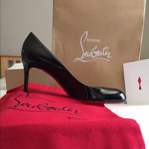 Louboutin patent leather pumps