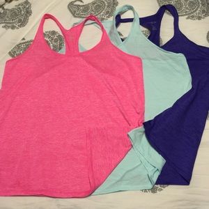 Three ideology racer back tanks