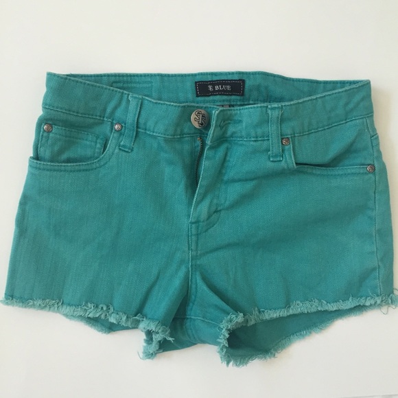 SF blue size 1 blue/green shorts - Picture 1 of 2