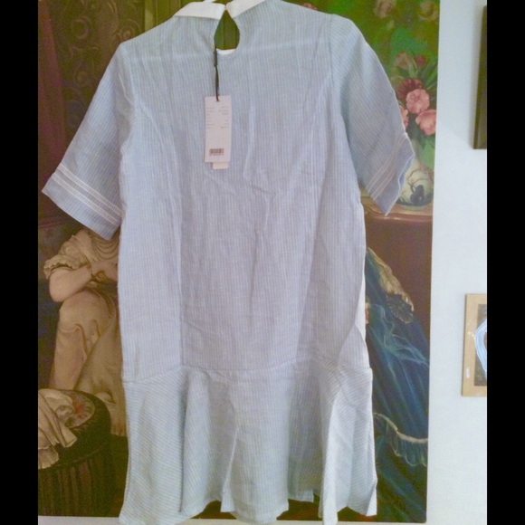 LINEN SUMMER DRESS THAT DOES EVERYTHING! NWT!!! - Picture 3 of 4