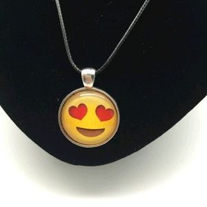 Heart Eyes Emoji Necklace