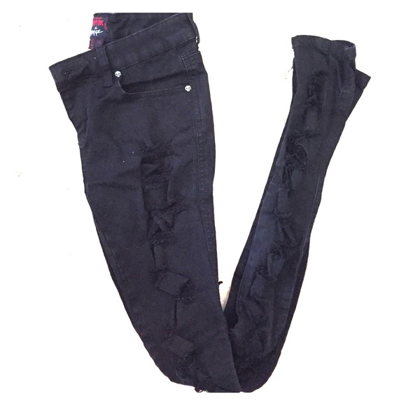 Nasty Gal Tripp NYC Size 26 Ripped Denim Jeans