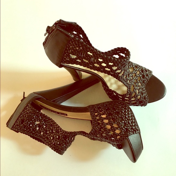 Izabella Rue Shoes - CROCHET BLACK SANDALS