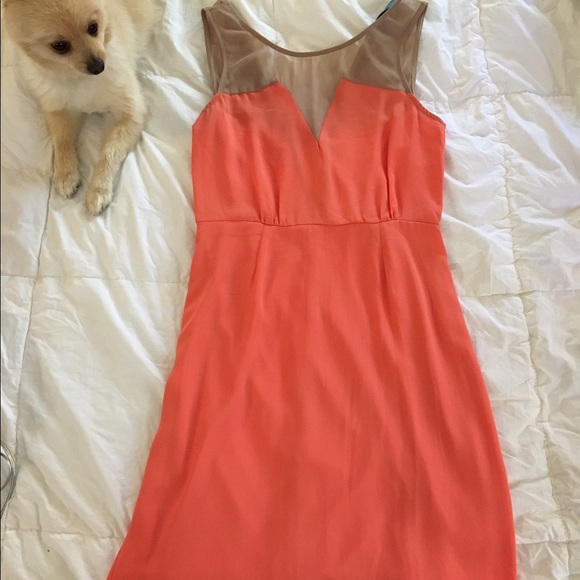 Francesca's Collections Dresses & Skirts - Coral and nude dress from Francesca's.