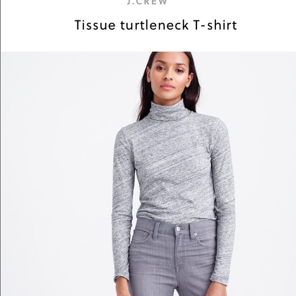 Jcrew tissue turtleneck tshirt