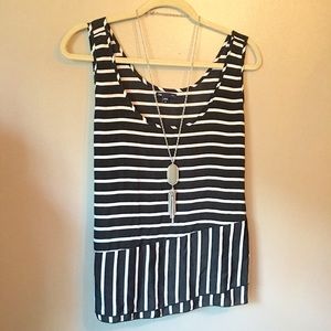 Gap Striped Peplum Tank