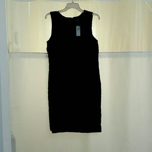 Classic Ann Taylor black velvet sheath dress, NWT!