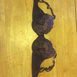 Purple lace bra