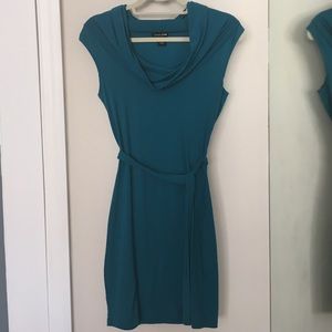 GUESS JEANS Aqua Cowl Neck Dress