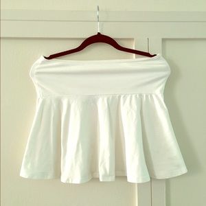H&M WHITE COTTON SKIRT