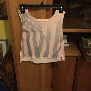 America Eagle crop top