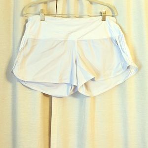 White lululemon shorts