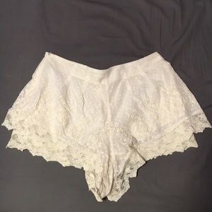 Urban Outfitters lace shorts