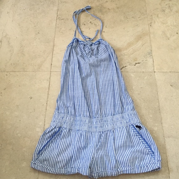 Striped Abercrombie & Fitch Halter Romper S