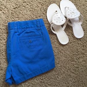 Blue J. Crew Chino Shorts