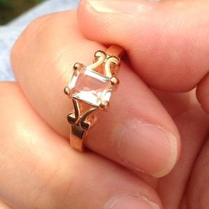 Morganite Rose Gold Ring