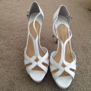 White Gianni Bini heels