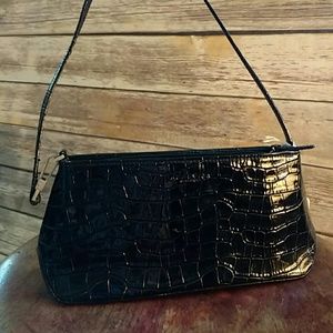 Kenneth Cole Reaction Black Patent Leather Purse