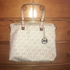 White Michael Kors purse