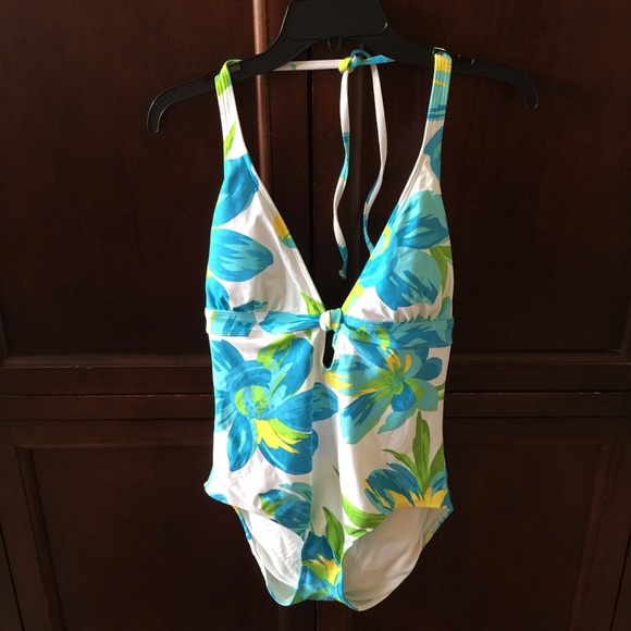 New Ralph Lauren One piece halter swimsuit