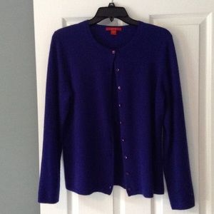 Saffron cashmere cardigan